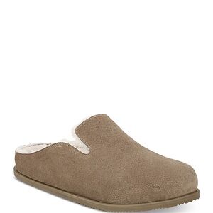 Men's Vince Decker Shearling Slip On Brown Clogs - Size 12